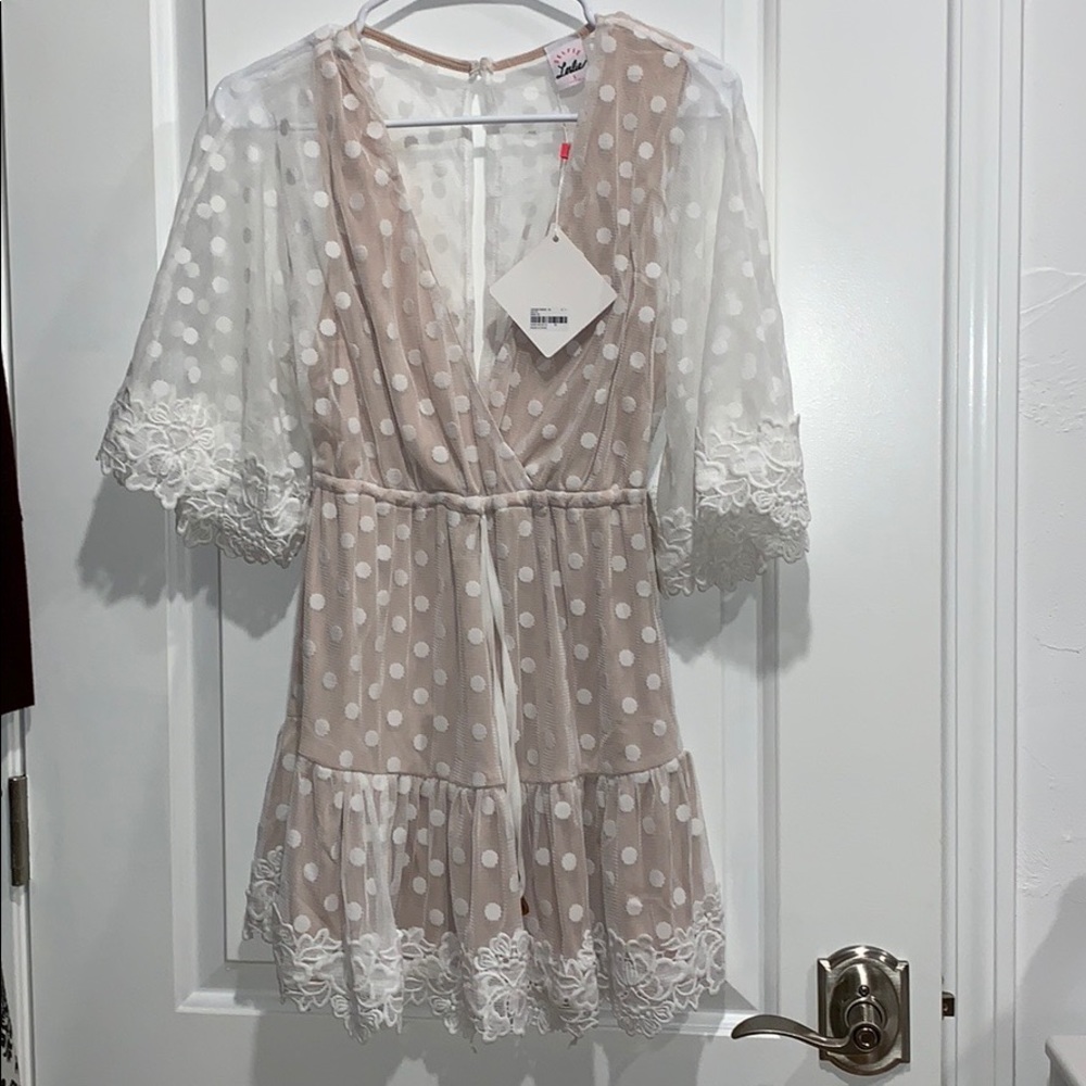 Polka dot mini dress